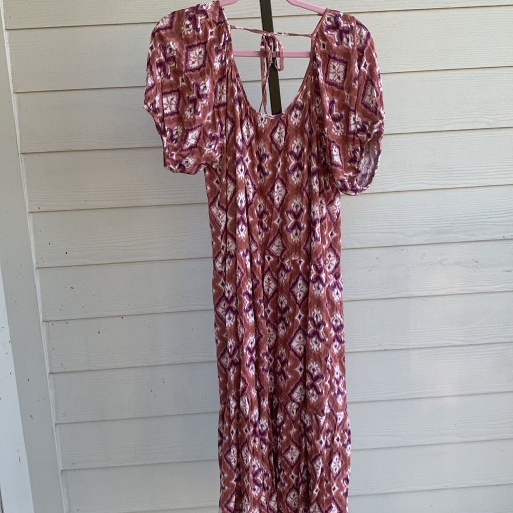 Knox rose bohemian whimsical cottagecore puff sleeve festival dress medium - Picture 5 of 6